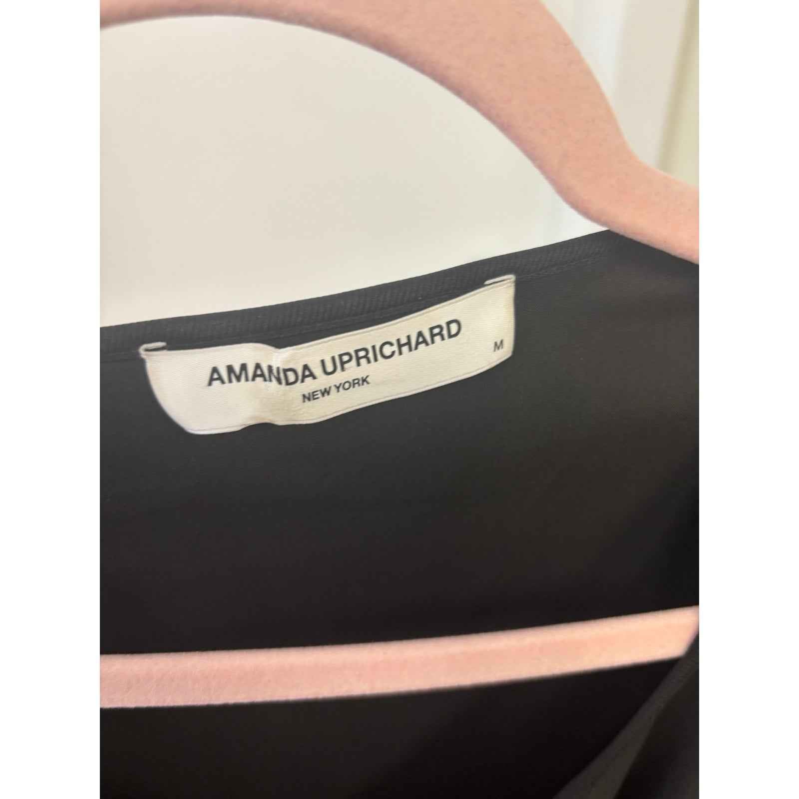 Amanda Uprichard Black Bat Wing Mini Dress Sz M