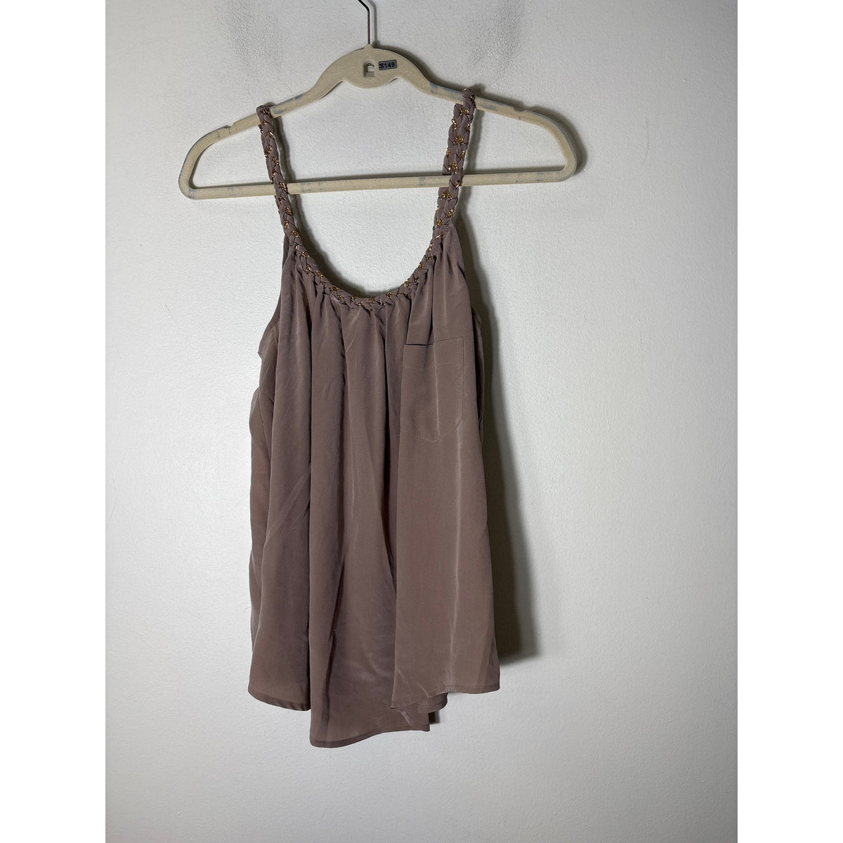 founty's Light Brown Silk Tank Sz S