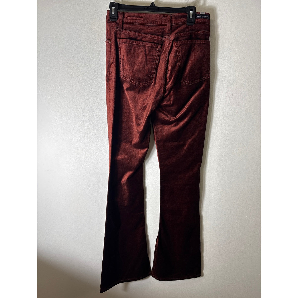 Citizens Of Humanity Deep Orange Georgia Velvet Denim Sz 27