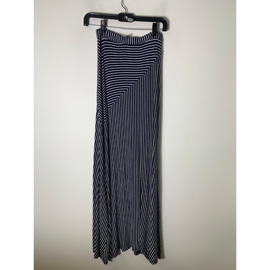 Sunday in Brooklyn Navy White Stripe Maxi Skirt Sz S