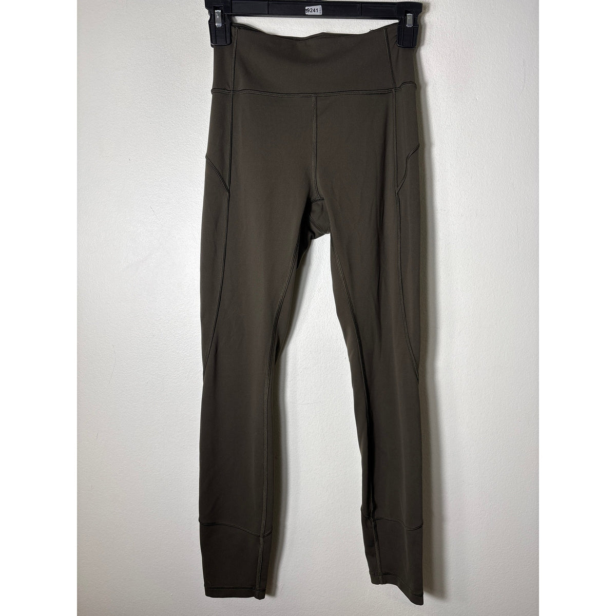 Lululemon Dark Green Gray Athletic Leggings Sz 4