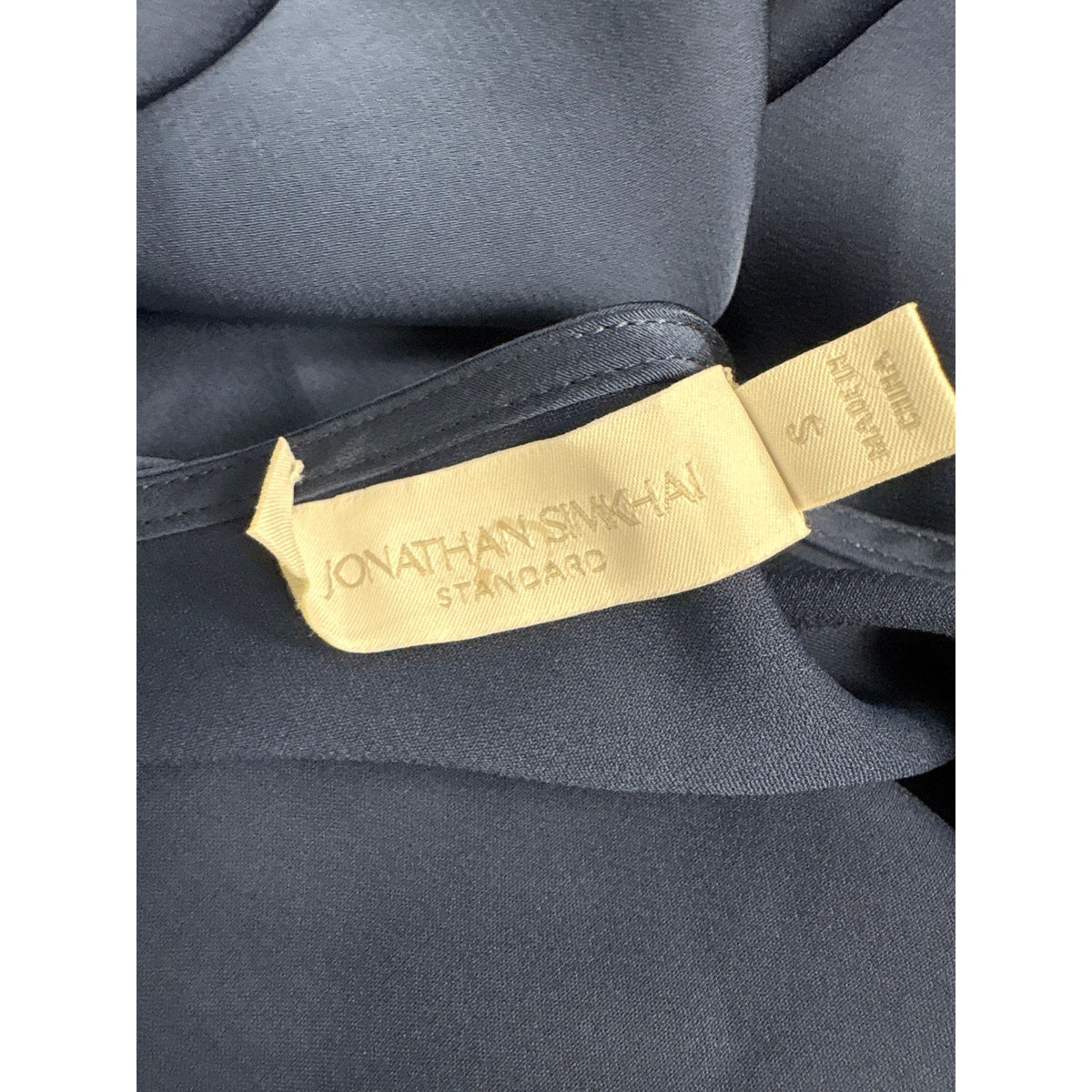 Jonathan Simkhai Navy Blue Spaghetti Strap Slip Dress Sz S