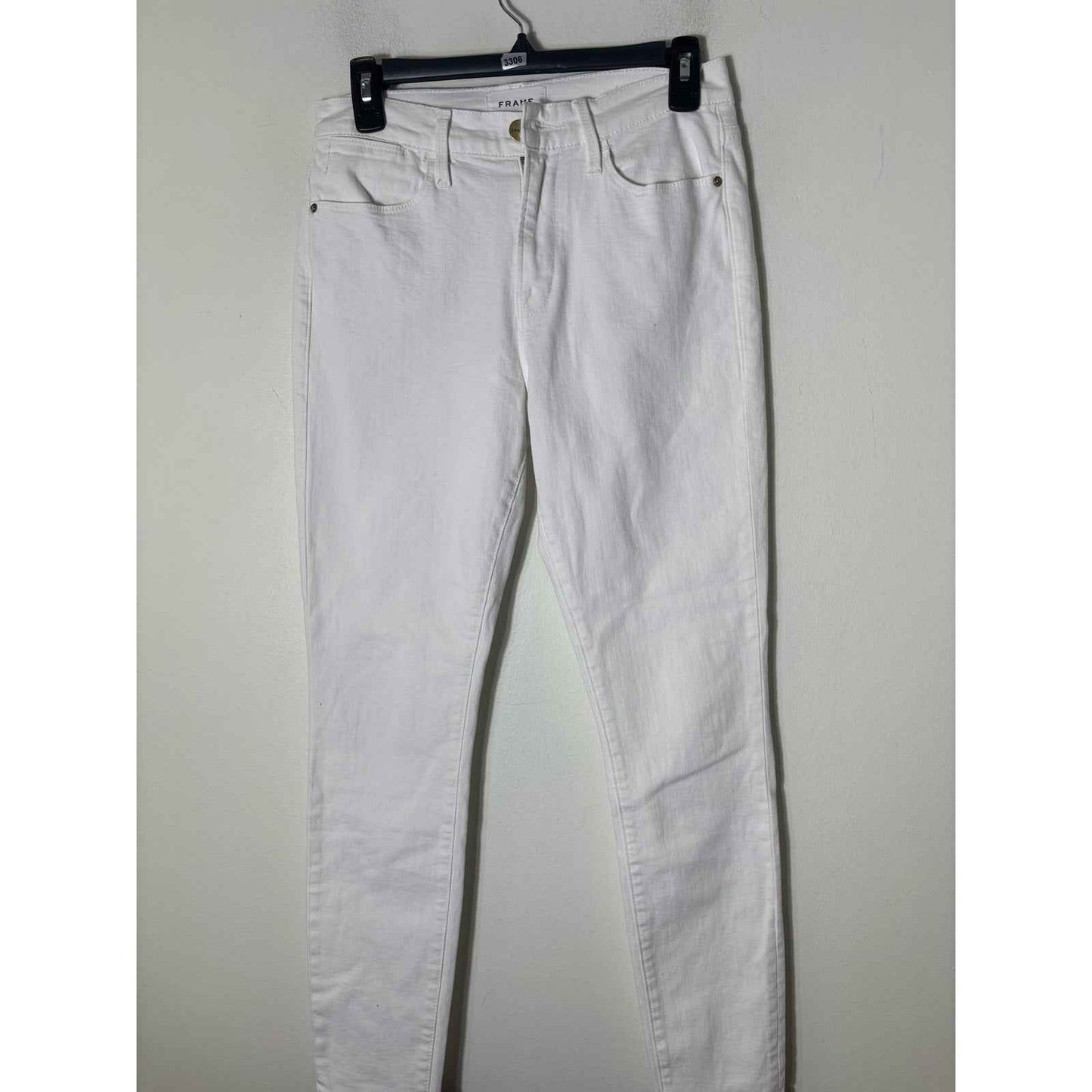 Frame Denim White Le High Skinny Jean  Sz 28