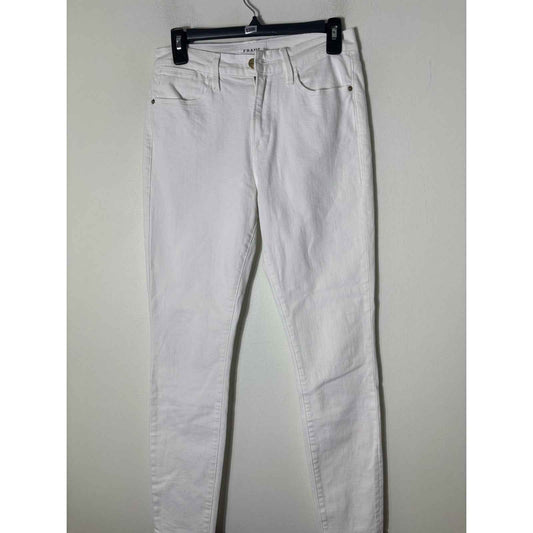 Frame Denim White Le High Skinny Jean  Sz 28