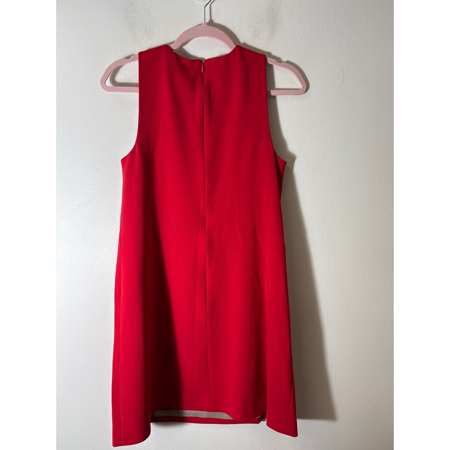NWT Theory Red sleeveless Mini Shift Dress Sz 2