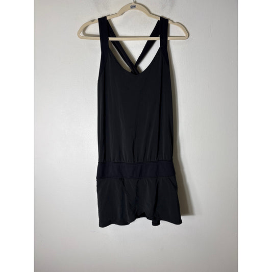 Lululemon Black V-Neck Athletic Dress Sz 8