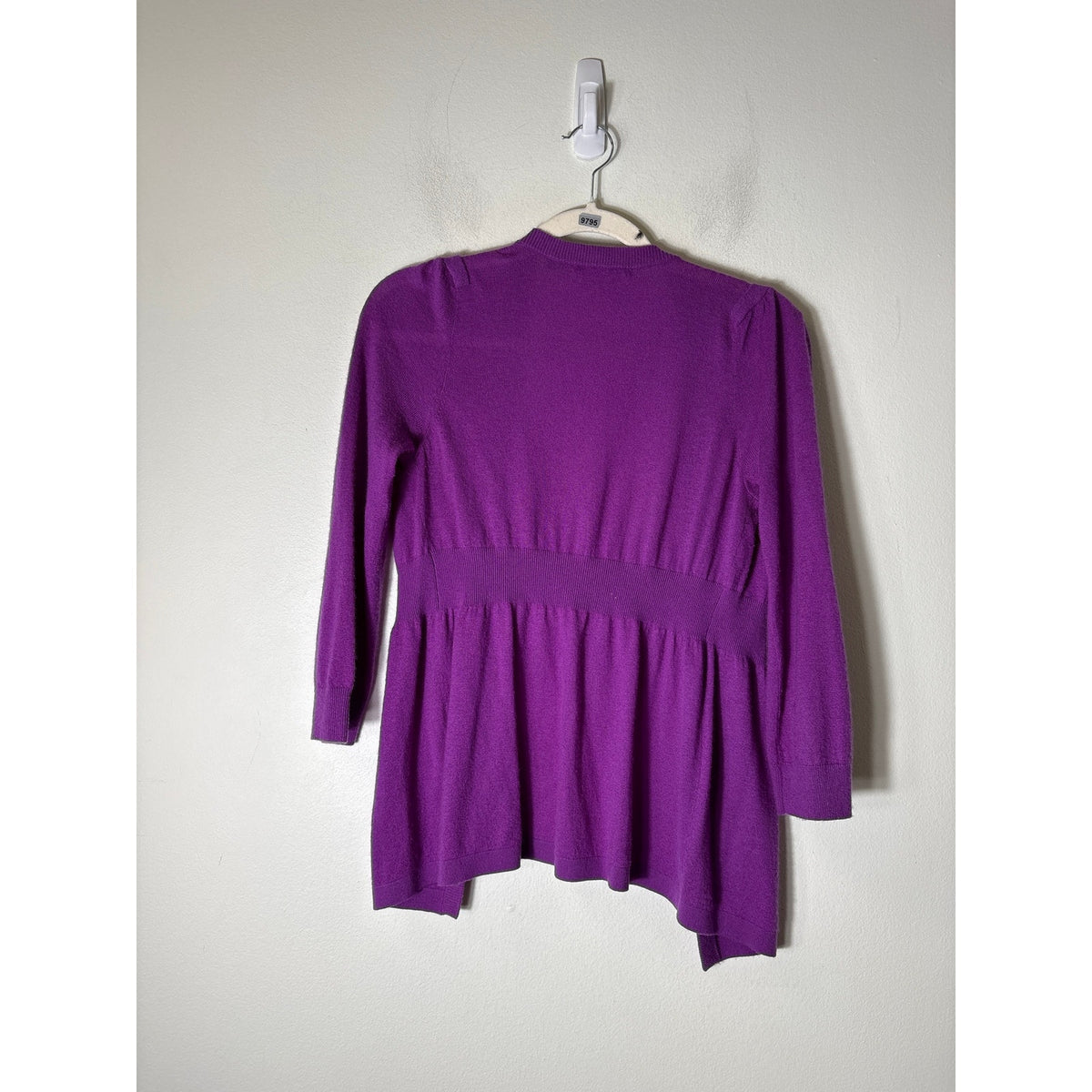 Vince Purple Long Sleeve Cashmere Cardigan Sweater Sz XS
