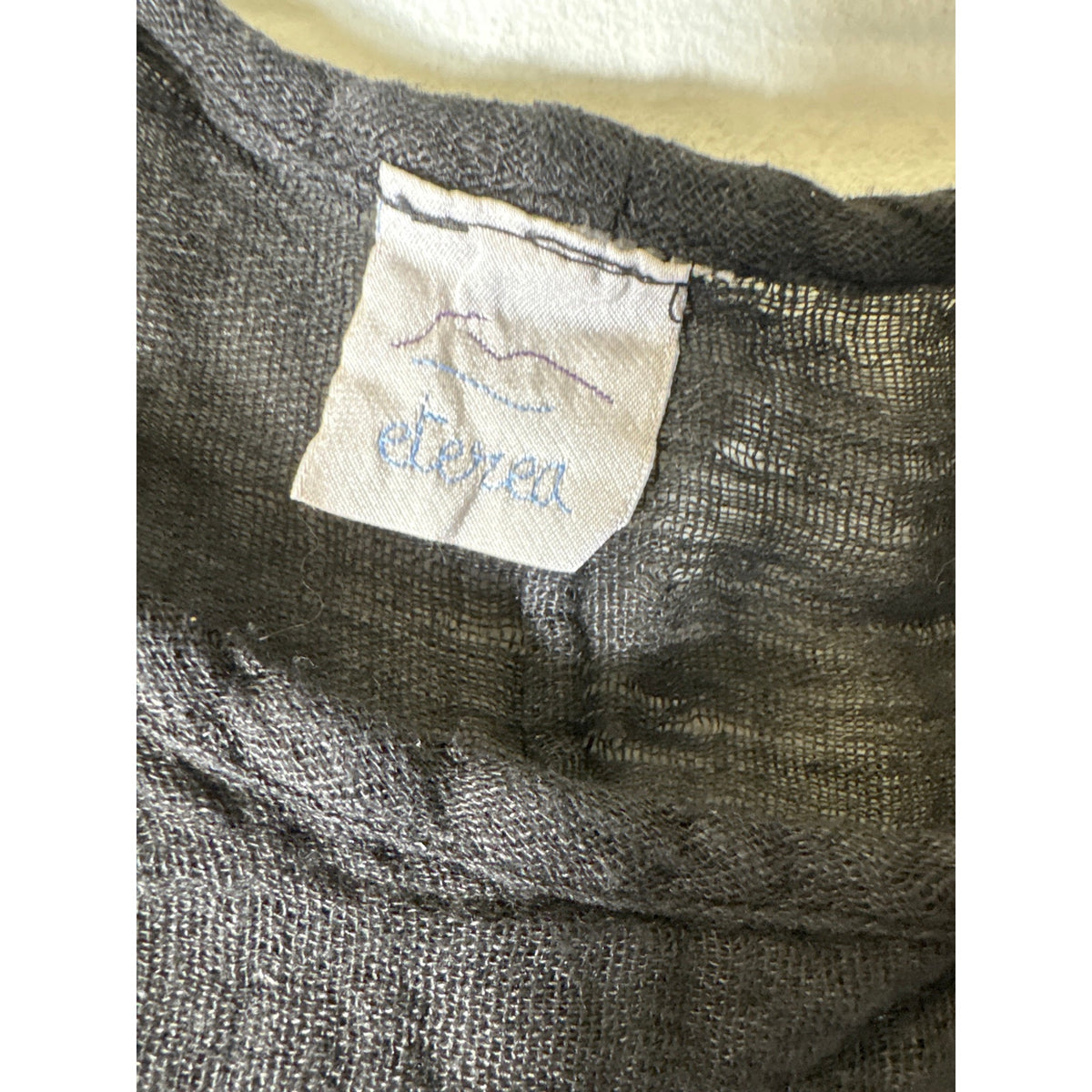 Eterea Black Gauze Oversize Top Sz OS