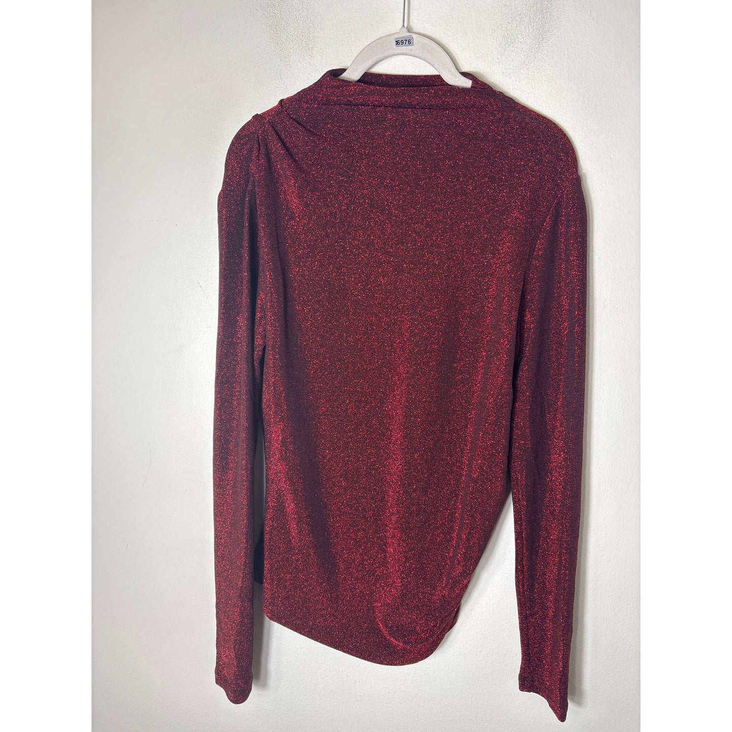 Veronica Beard Red Shimmer Turtleneck sz M