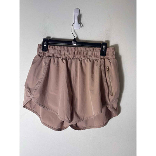 Buff Bunny Taupe Athletic Shorts with 2" Inseam Sz L