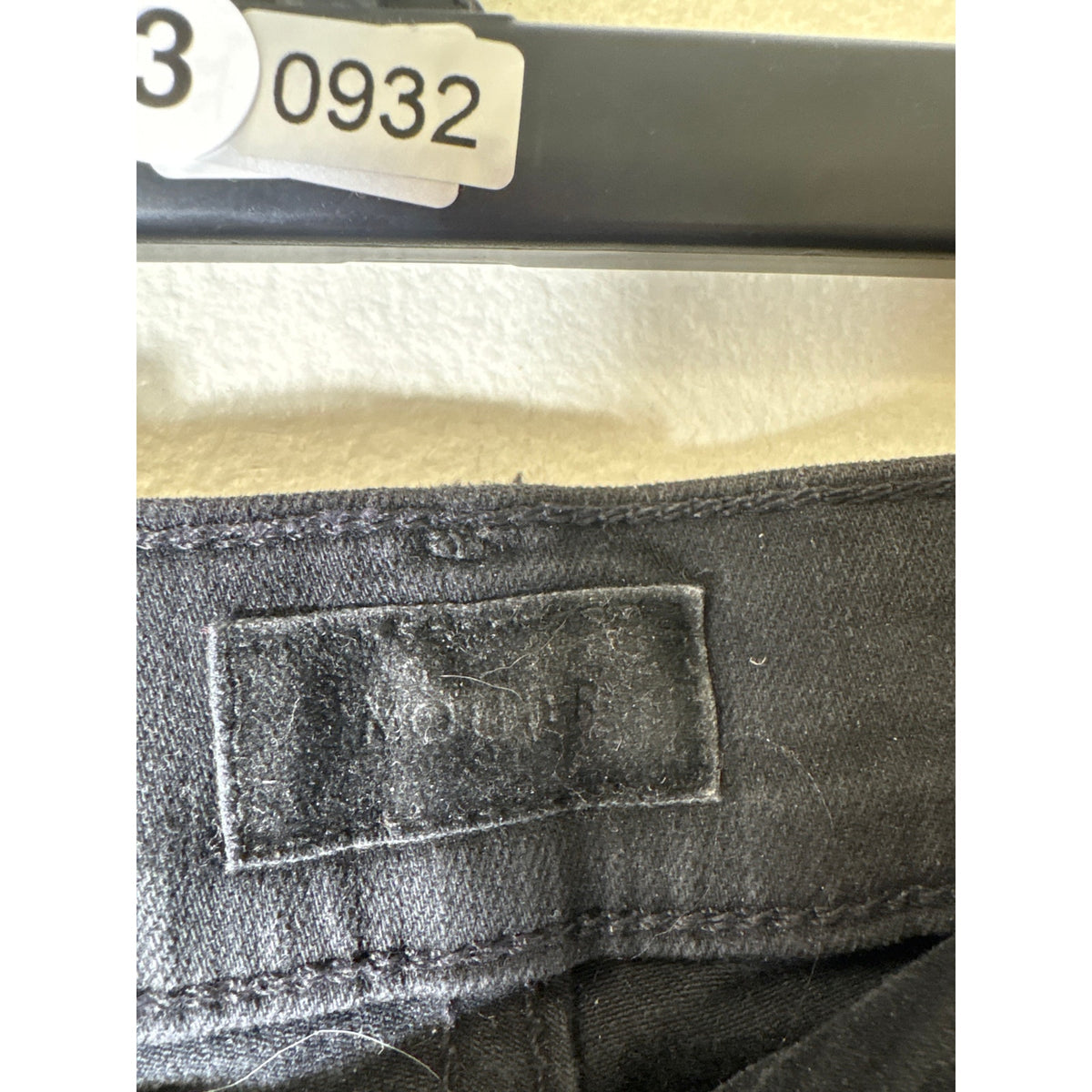 Mother Dark Black Hustler Ankle Fray Denim Jeans Sz 27