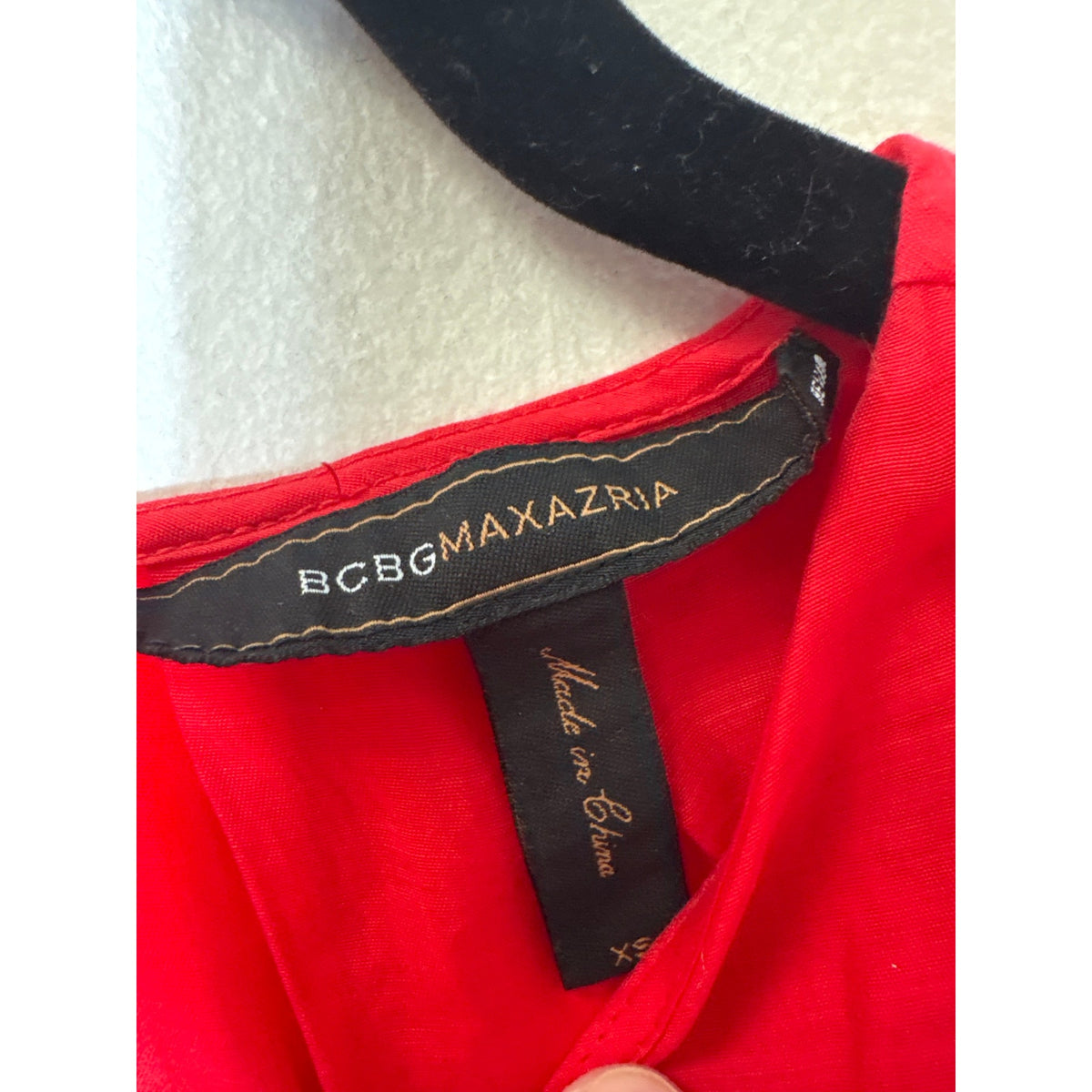 BCBG Maxazria Red Layered Flutter Sleeve XS