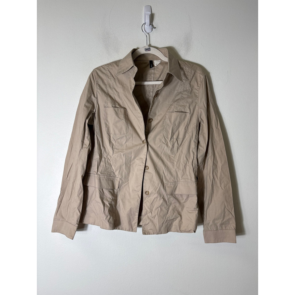 J. Crew khaki button down jacket Sz 8