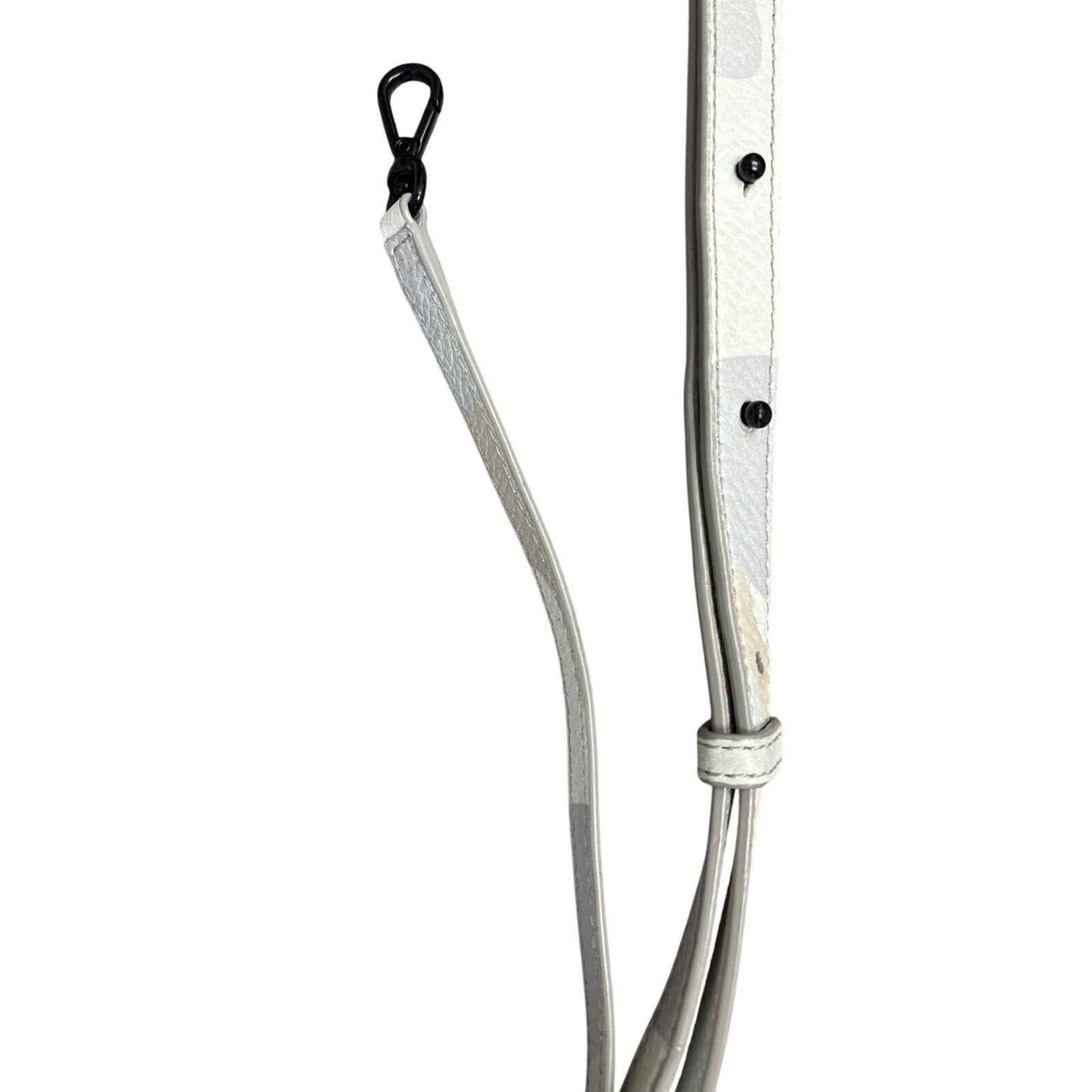 Dagne Dover Gray Camo with Green Stripe Purse