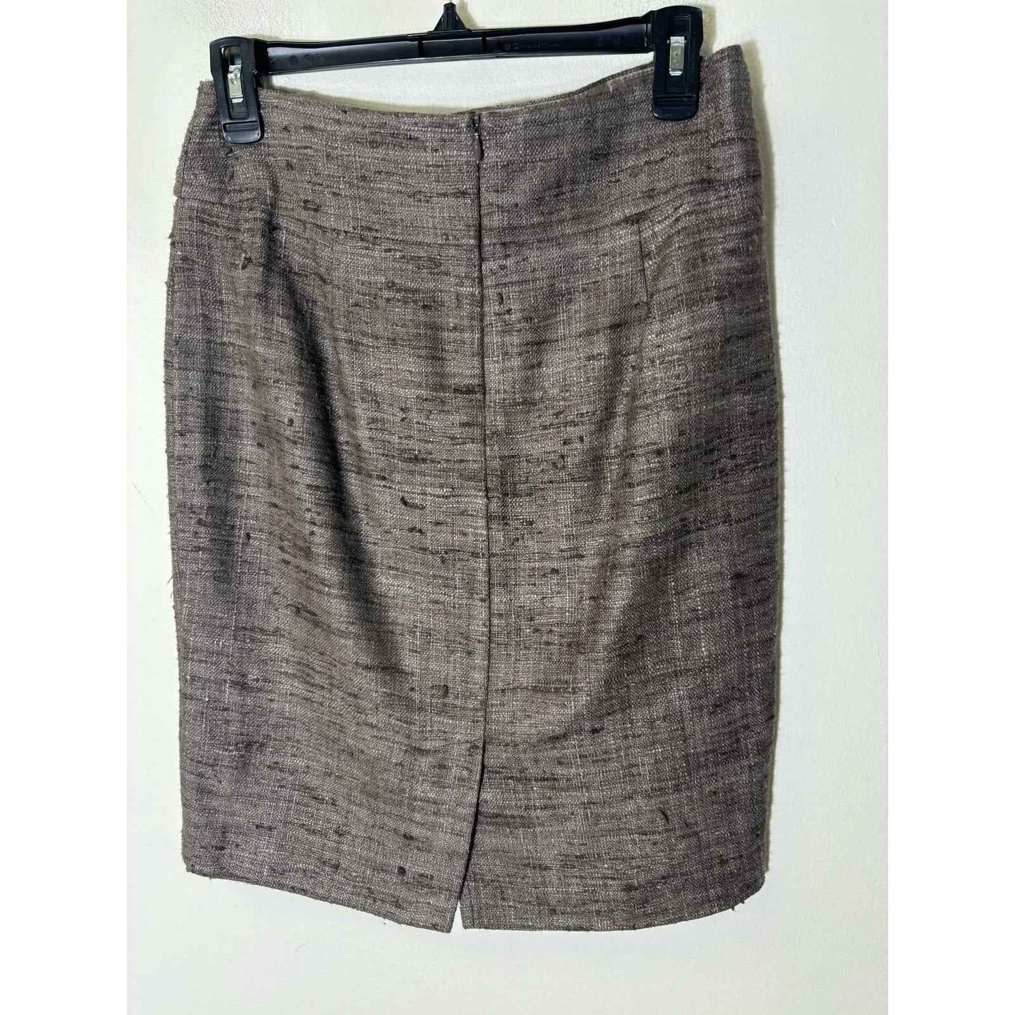 Trina Turk Brown Tweed Knee Lenth Skirt Sz 4