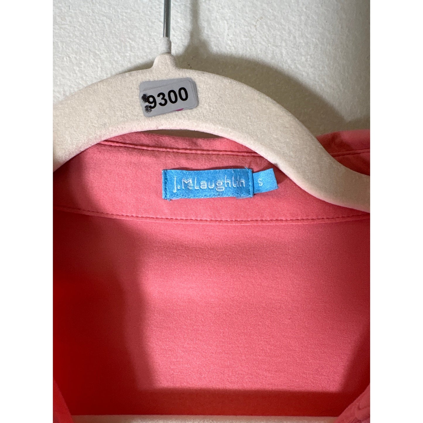 J. McLaughlin Peachy pink Long Sleeve Button Up Shirt Sz S