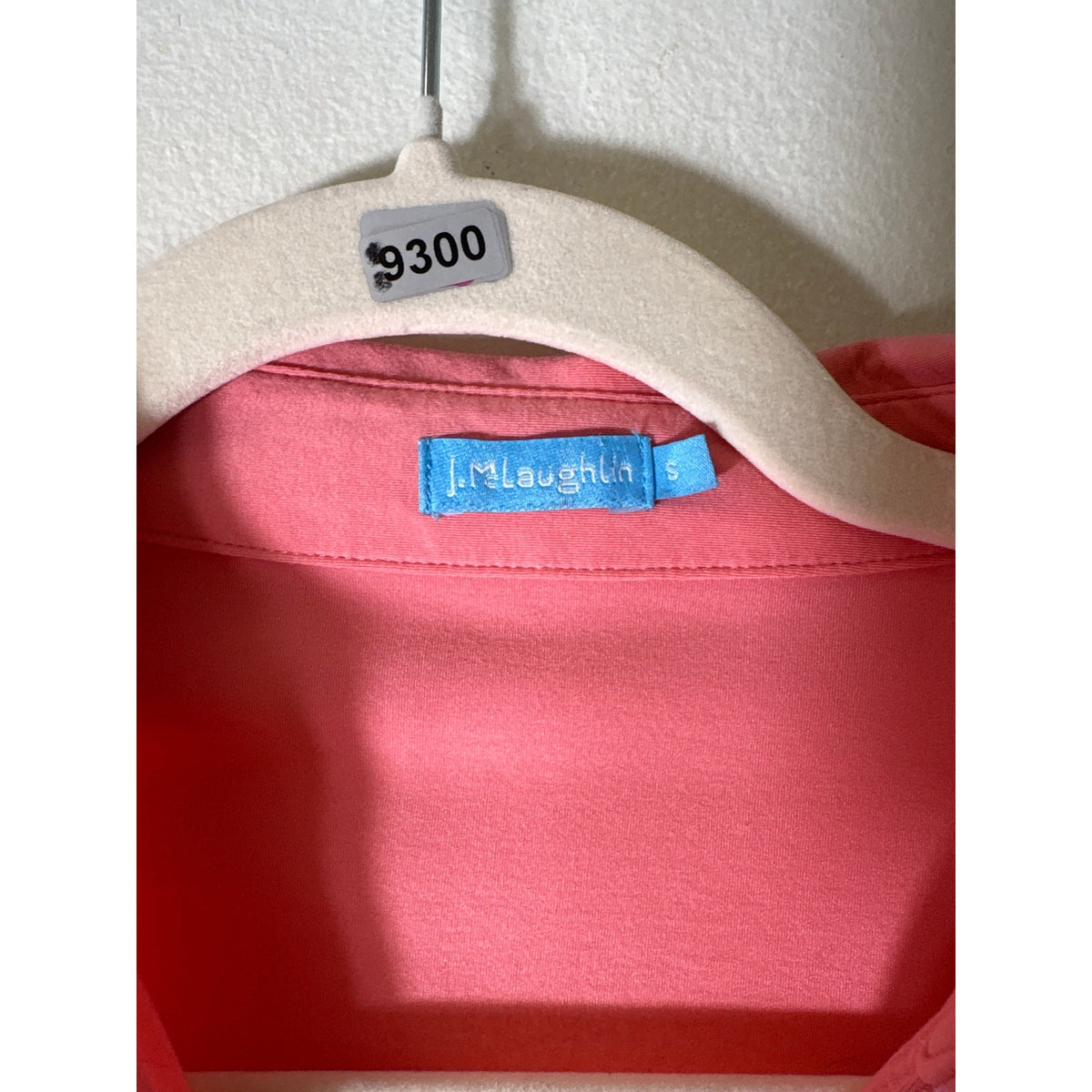 J. McLaughlin Peachy pink Long Sleeve Button Up Shirt Sz S