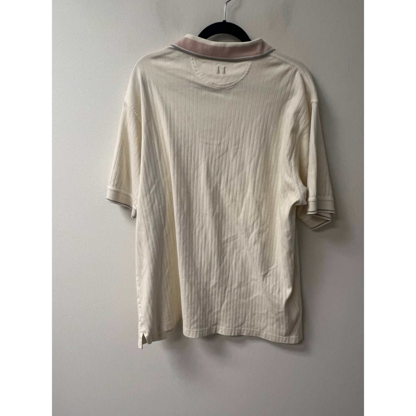 Greg Norman Collection Mens Cream Polo Shirt Sz XL