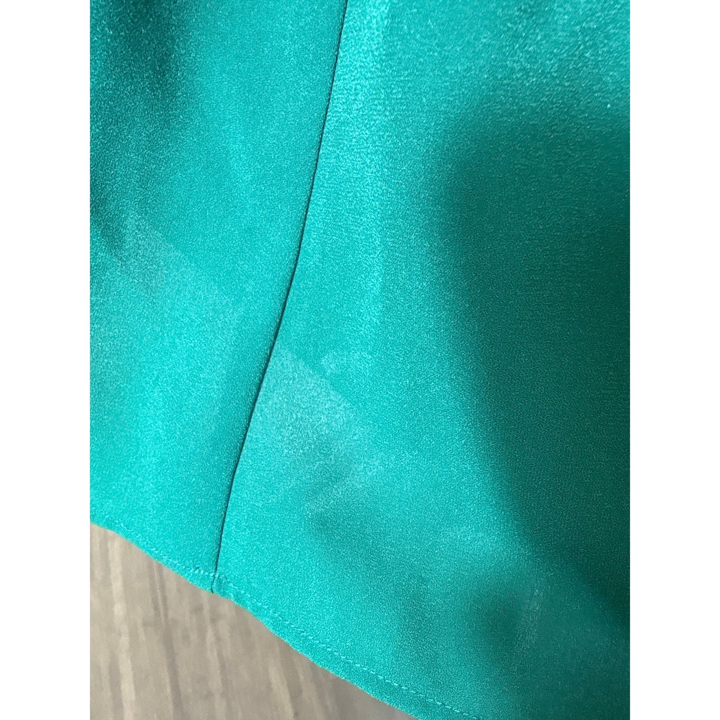 Crosby by Mollie Burch Green Long Sleeve Tiered Mini Dress Sz M