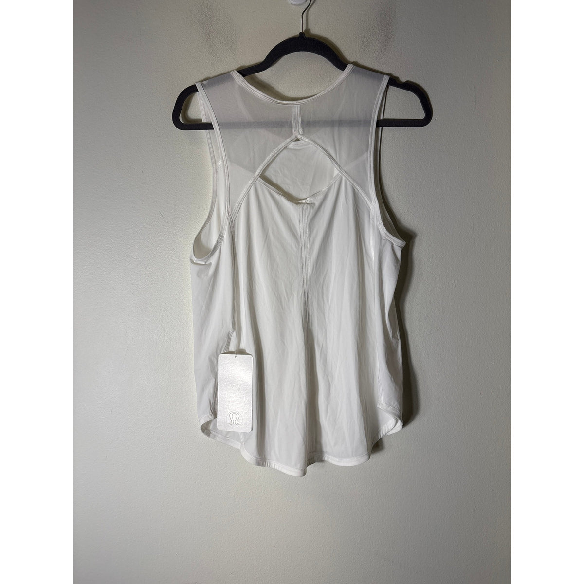 Lululemon White "Sculpt Tank" Sleeveless Athletic Top Sz 8