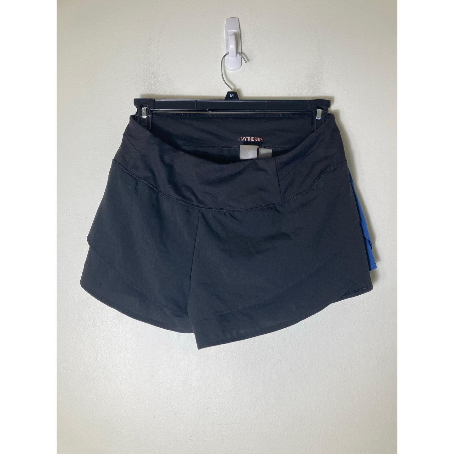 2 Stay the Path Athletic Shorts Blue and Black Sz M