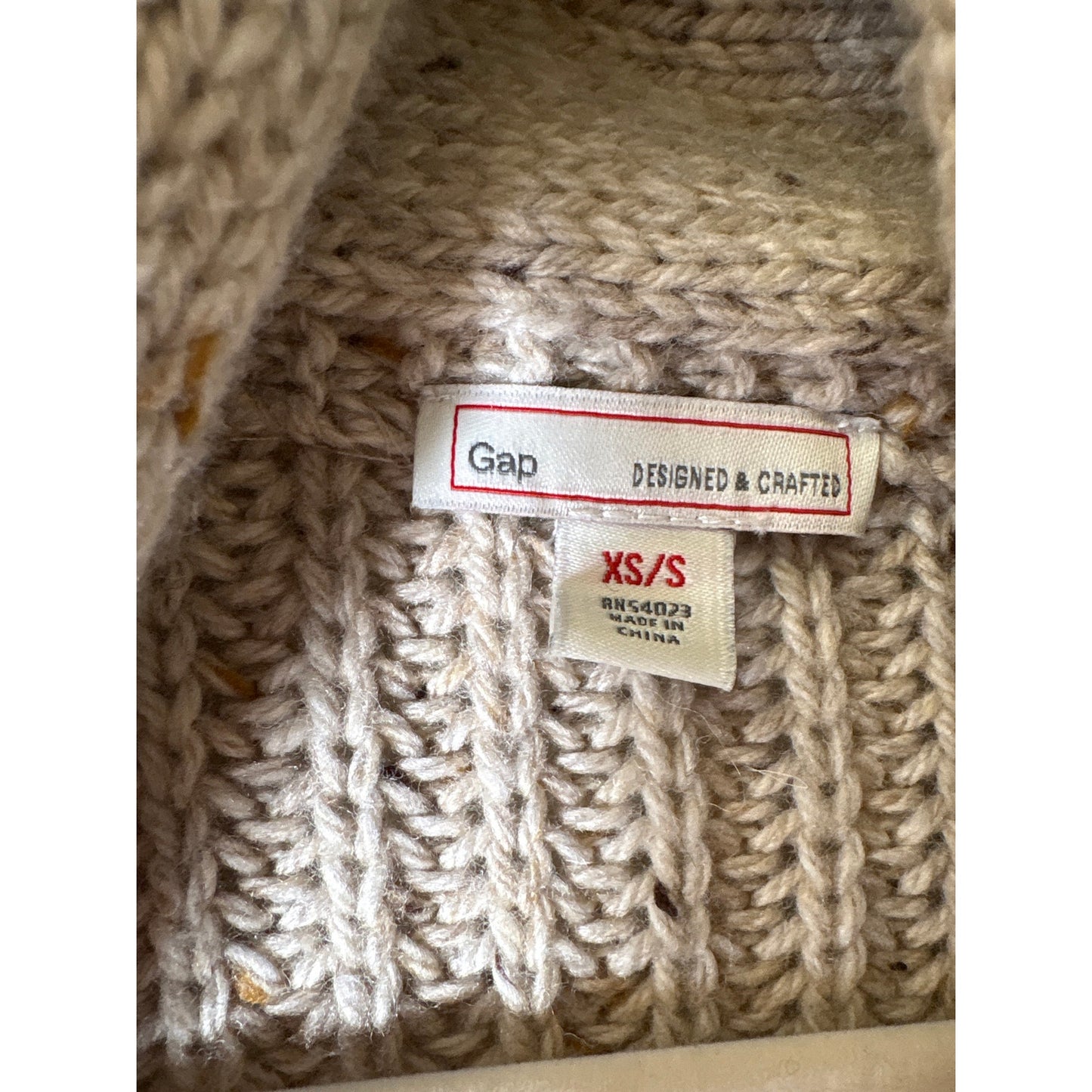 Gap Oatmeal Cardigan Sweater Sz XS/S