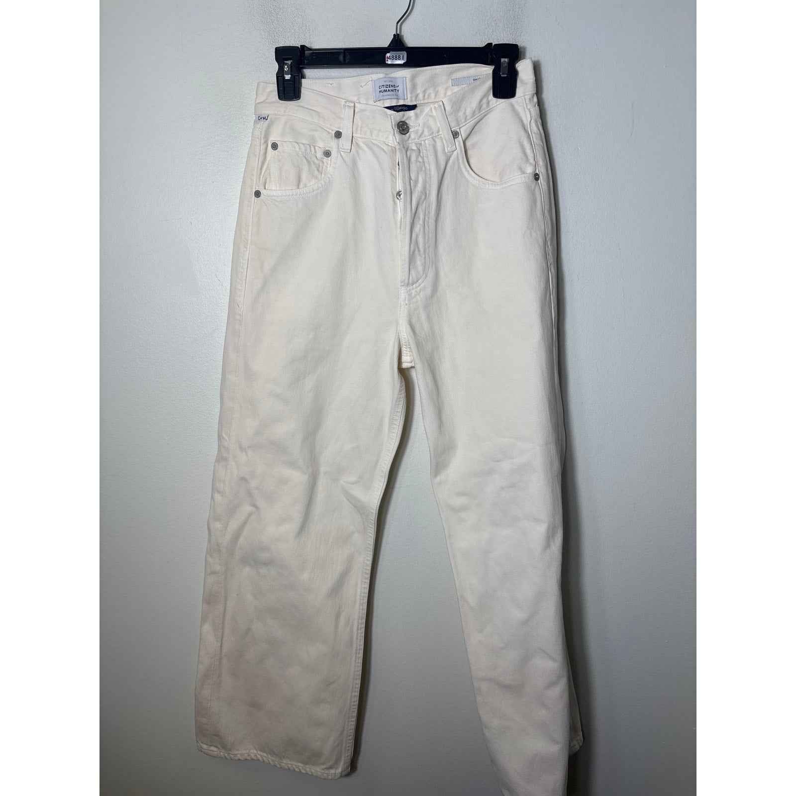 Citizen of Humanity Off White Gaucho Denim Jeans Sz 26