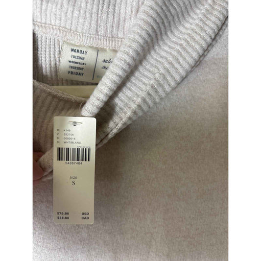NWT Saturday Sunday Cream Turtleneck Long Sleeve Sweater Sz S
