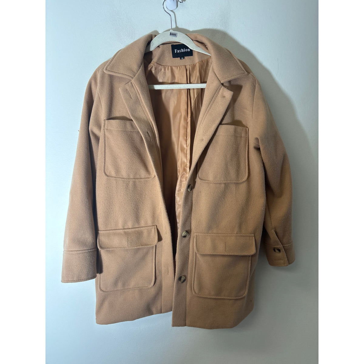 Fashion Tan Winter Coat Sz M