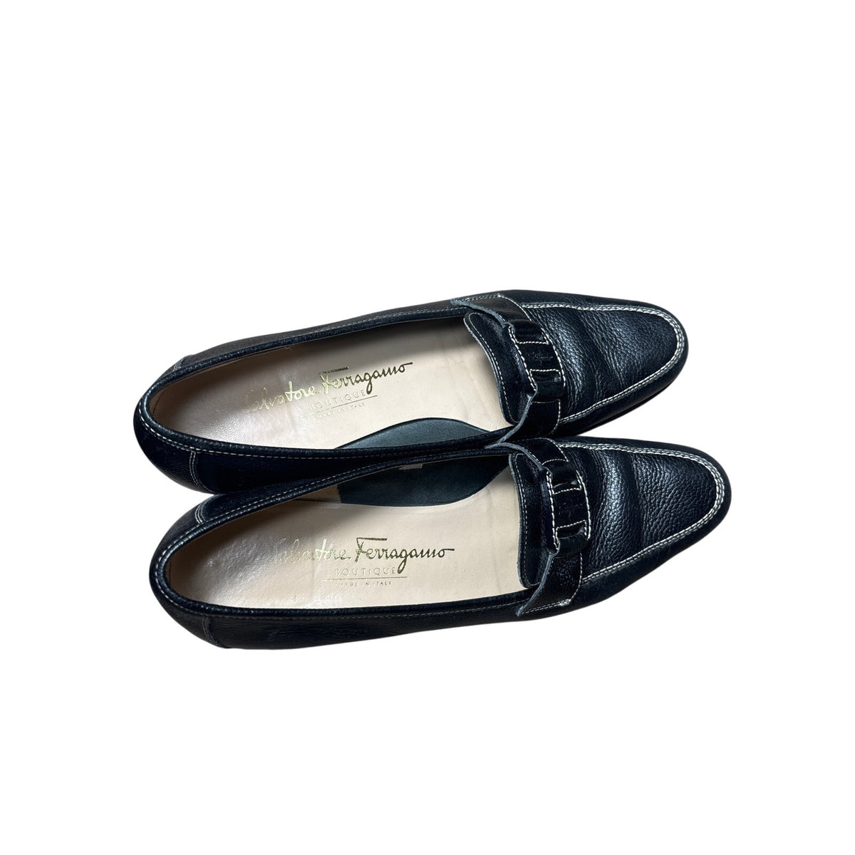 Salvatore Ferragamo Black Loafers Sz 8