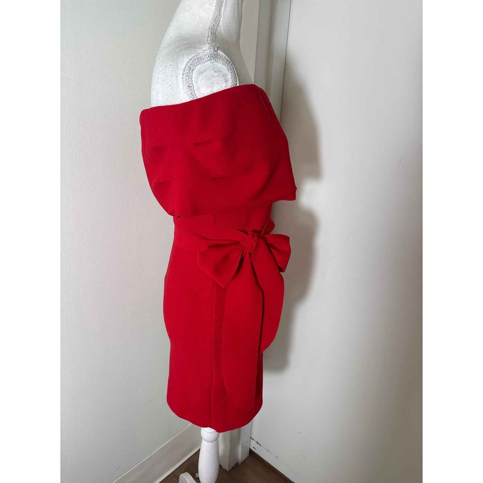 Bec + Bridge Red Strapless Mini Dress Sz 6