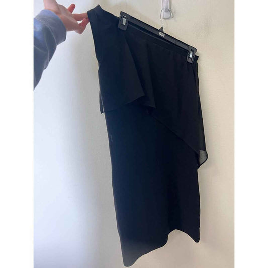 Bebe Black One Shoulder Mini Dress Size Large