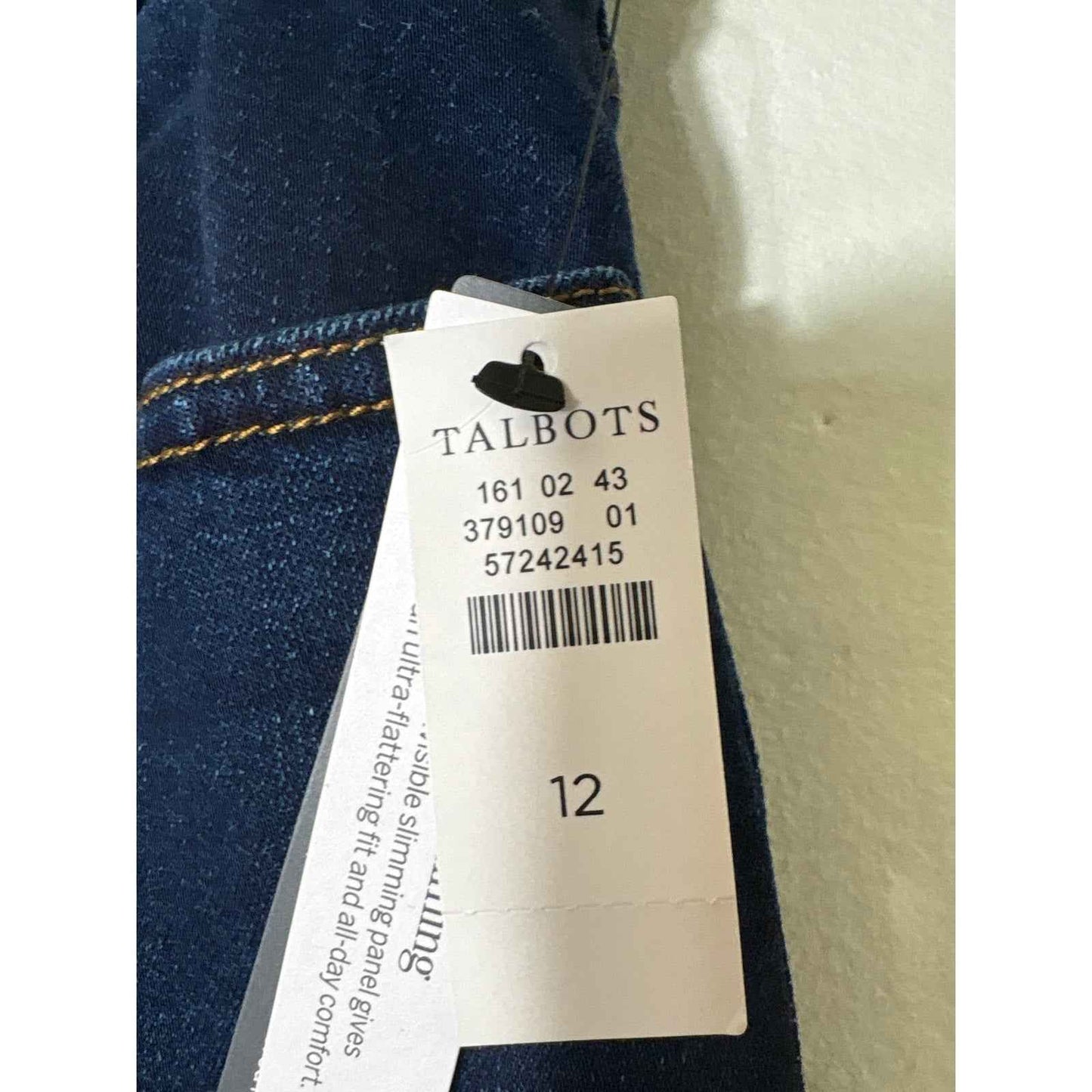 NWT Talbots Slim Ankle Jean Sz 12