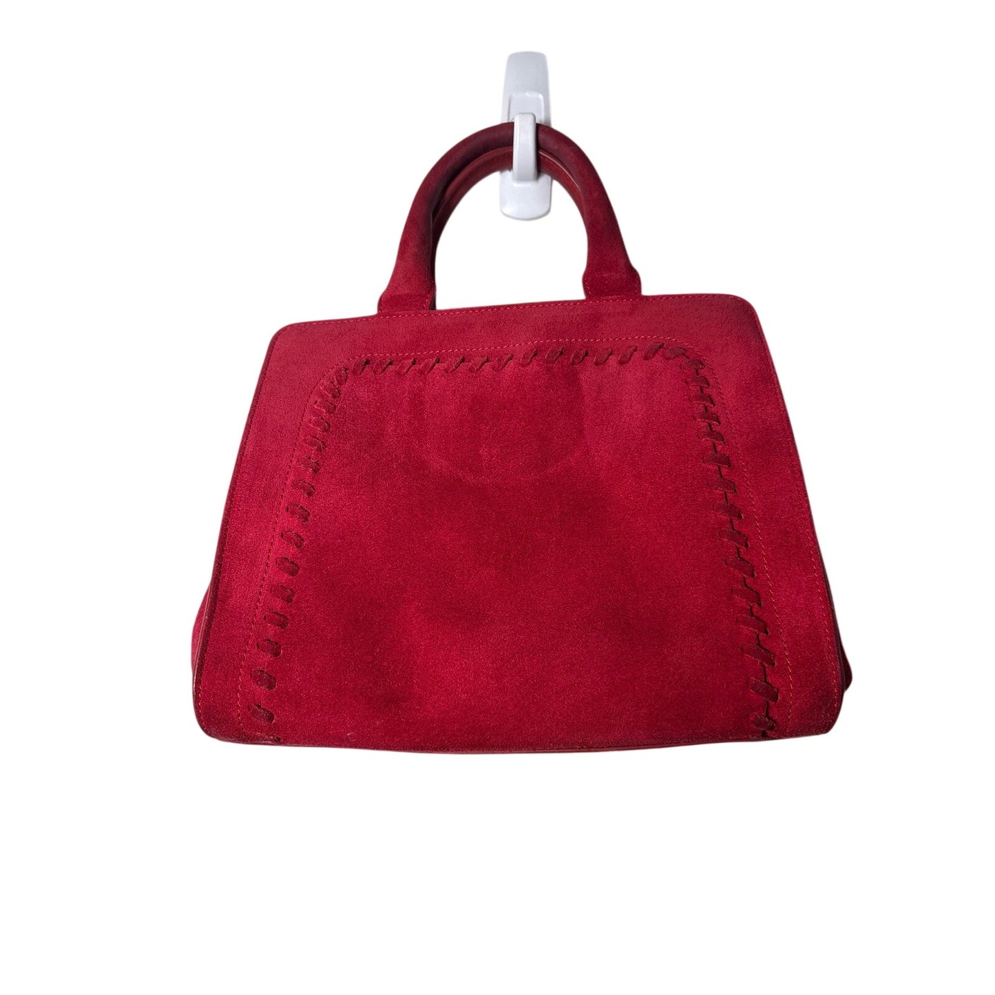 Brooks Brothers Red Suede Handbag Sz 10"x8.5"