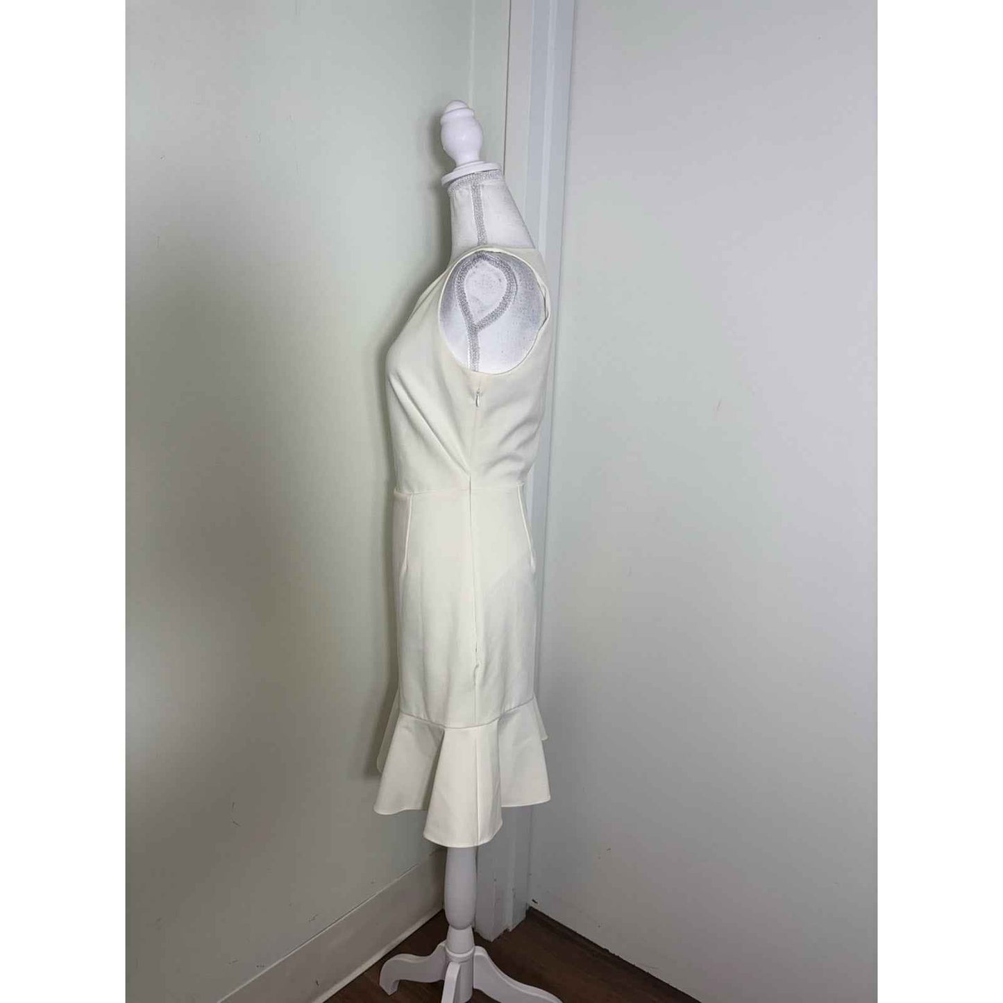 Rebecca Minkoff Off White Flutter Hem Dress Sz 2