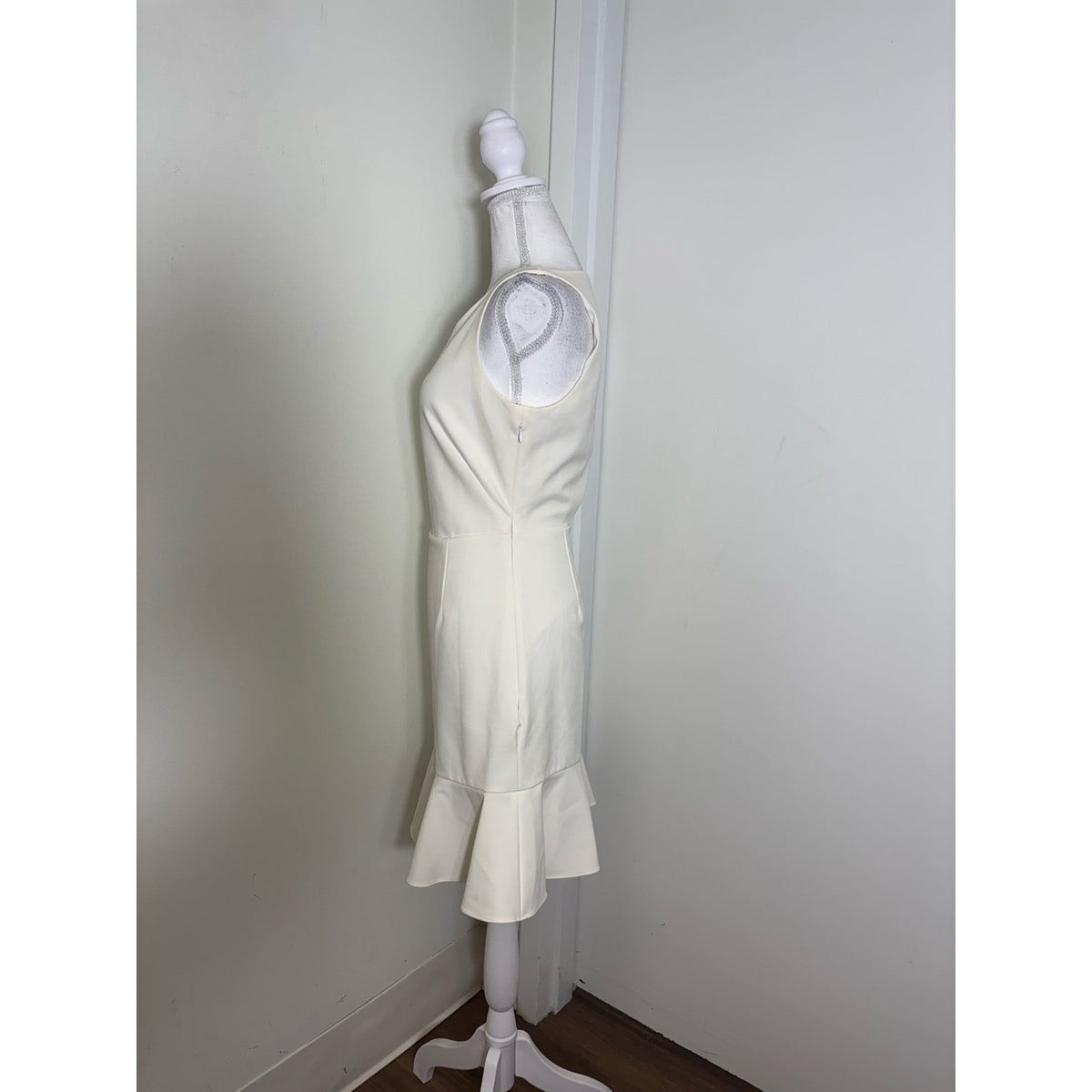 Rebecca Minkoff Off White Flutter Hem Dress Sz 2
