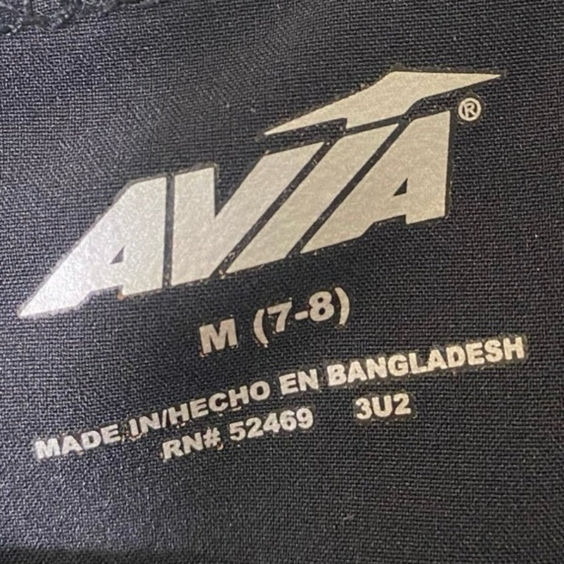 Avia Black Sleeveless Athletic Shorts Jumper Sz 7/8