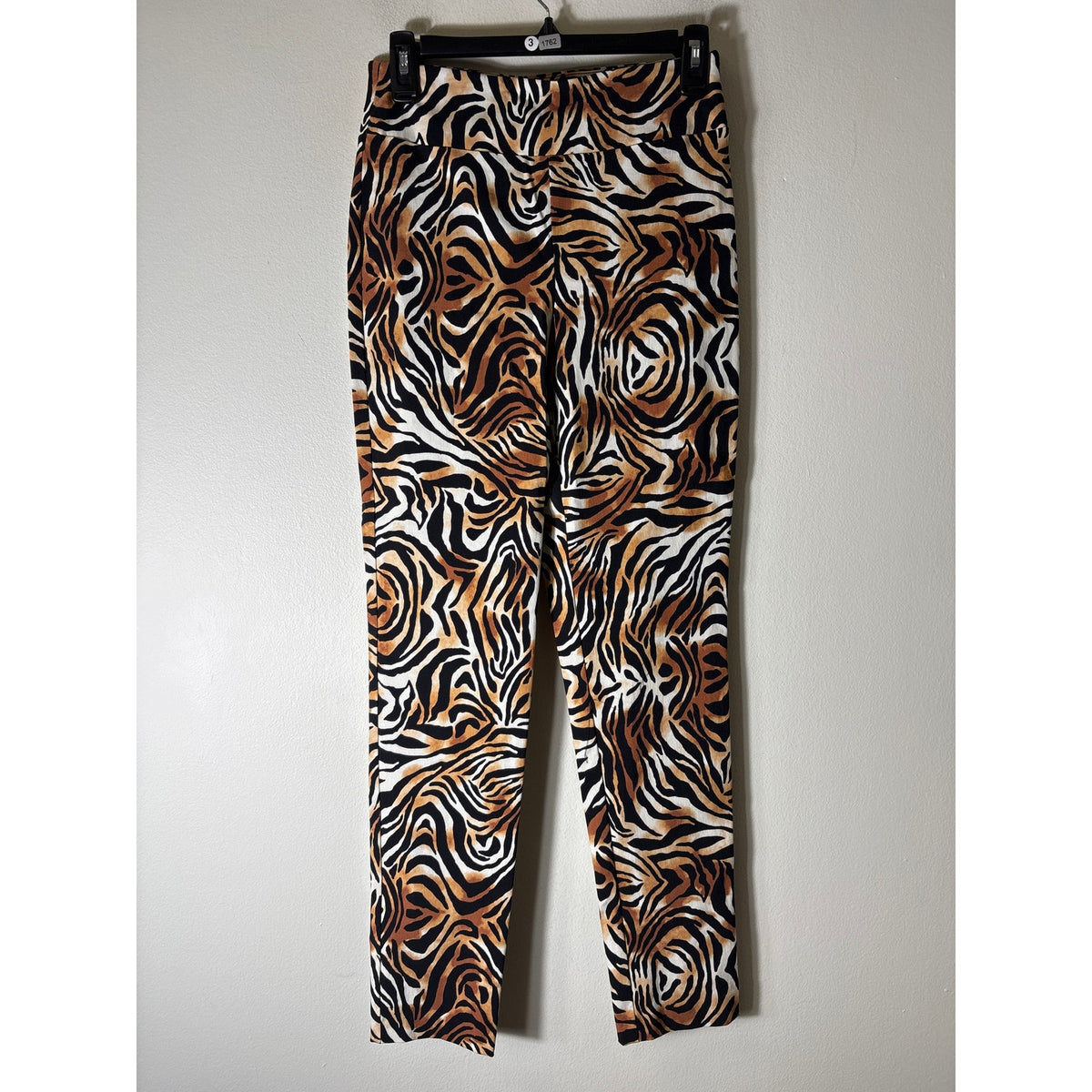 Joseph Ribkoff Tiger Print Cigarette Pants Sz 8