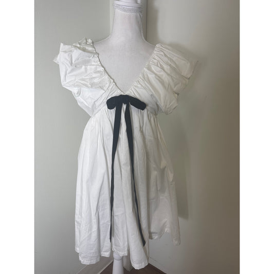 o.p.t. White Cotton Sleeveless Mini Dress Sz XS