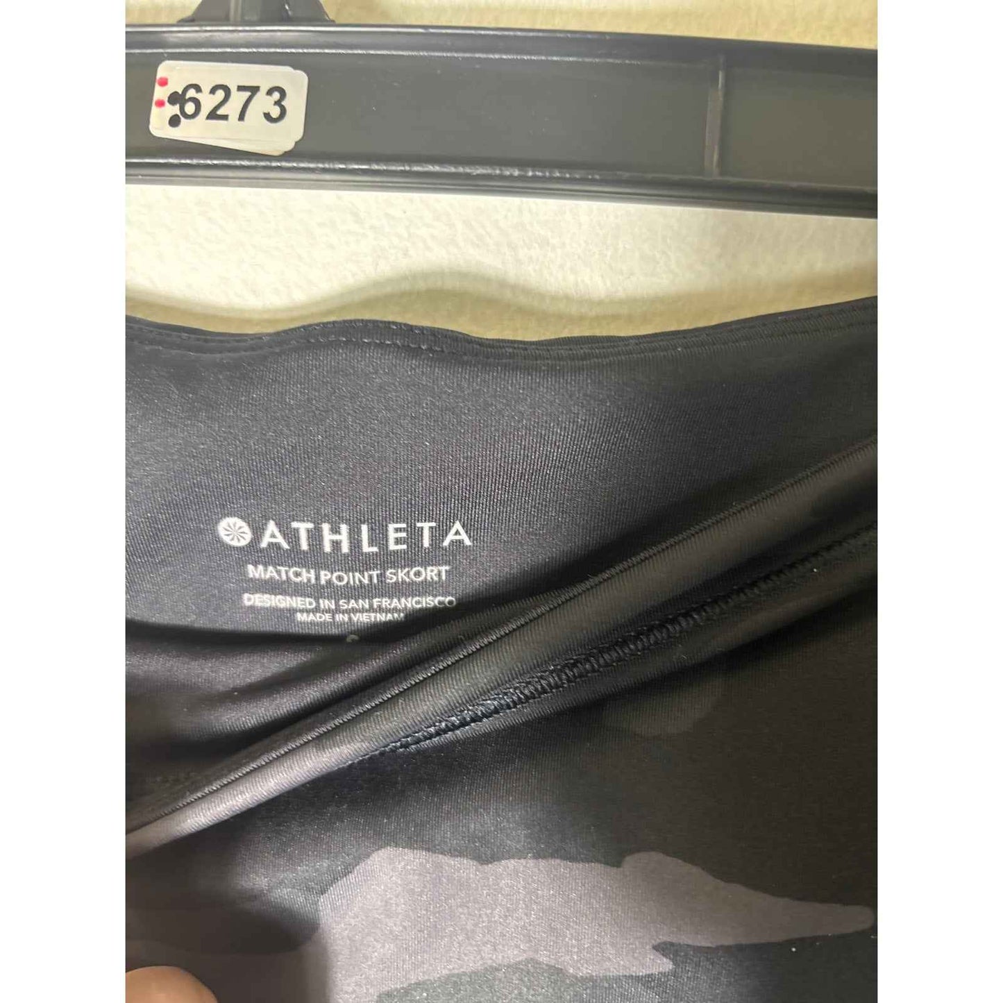 Athleta Black Camo Athletic "Match Point Skort" Sz S