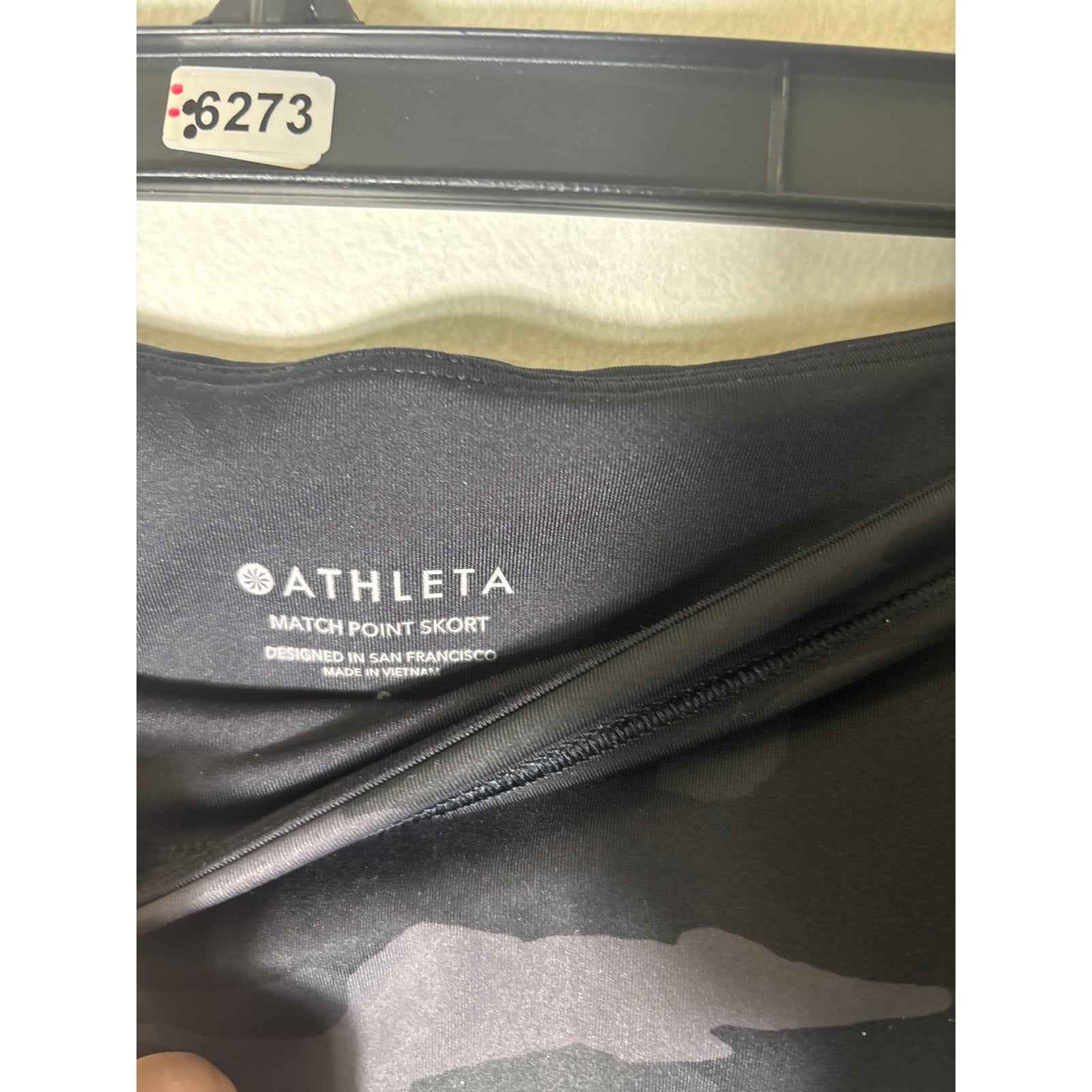 Athleta Black Camo Athletic "Match Point Skort" Sz S