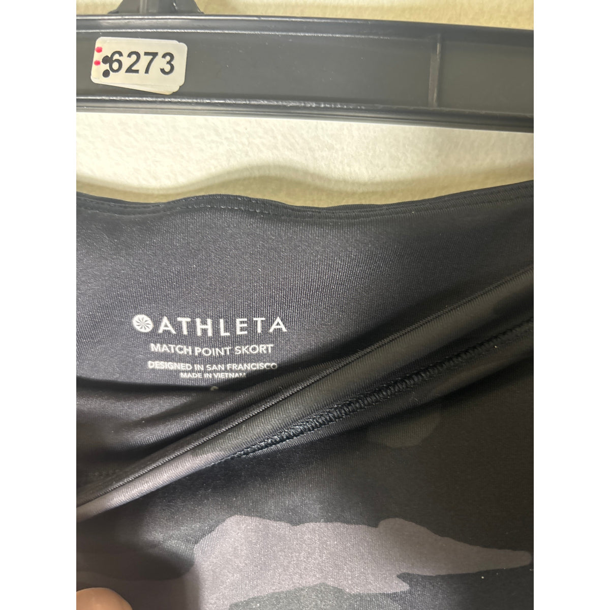 Athleta Black Camo Athletic "Match Point Skort" Sz S