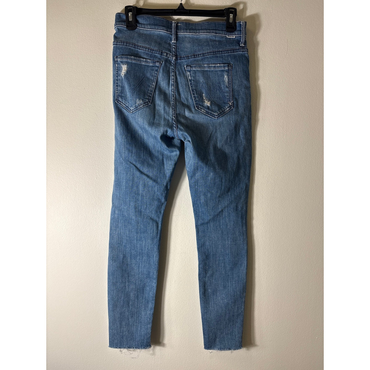 Mother The Stunner Ankle Fray Ripped Jeans Sz 28