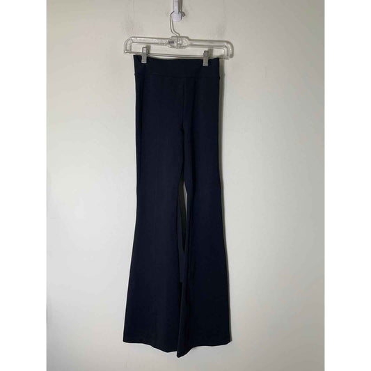 Helmut Lang Black Flare Leg Pants that Ties around the Waist Sz XS