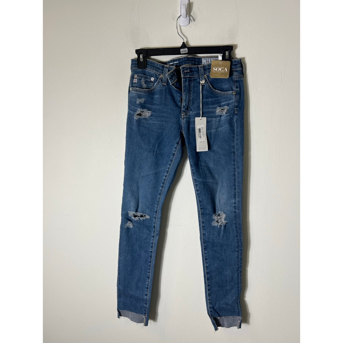 NWT AG The Legging Ankle Distressed Skinny Jeans Sz 26