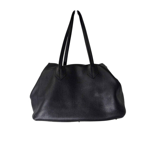 Neely & Chloe Black Pebbled Leather Tote