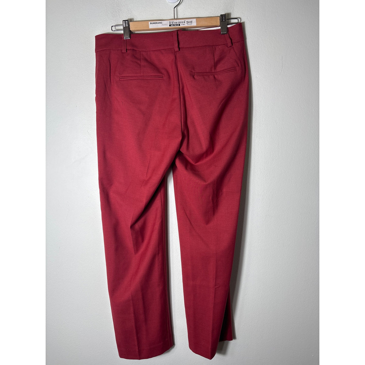 Ann Taylor Dark Red Straight Leg "Sophia" Ankle Pants Sz 6P