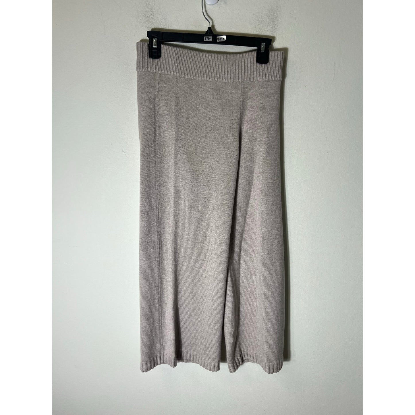 Leset Light Brown Cashmere Blend Sweater Pull on Pants Sz S