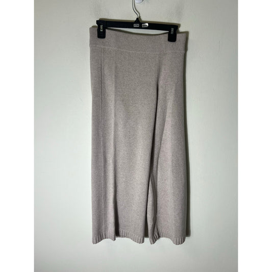 Leset Light Brown Cashmere Blend Sweater Pull on Pants Sz S