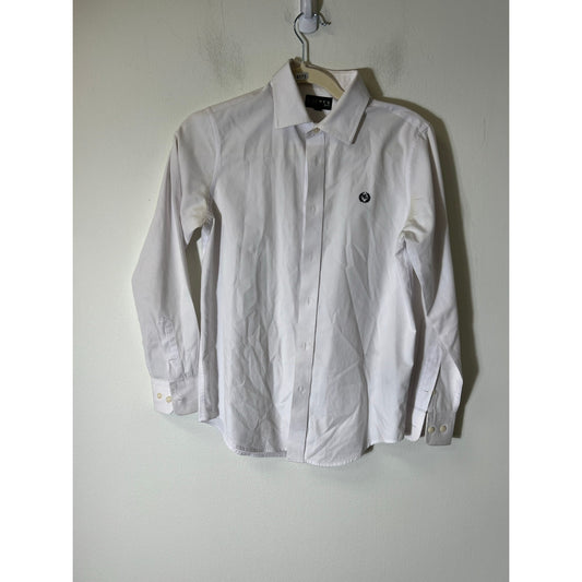 Ralph Lauren Boys White Long Sleeve Button Down Shirt 14